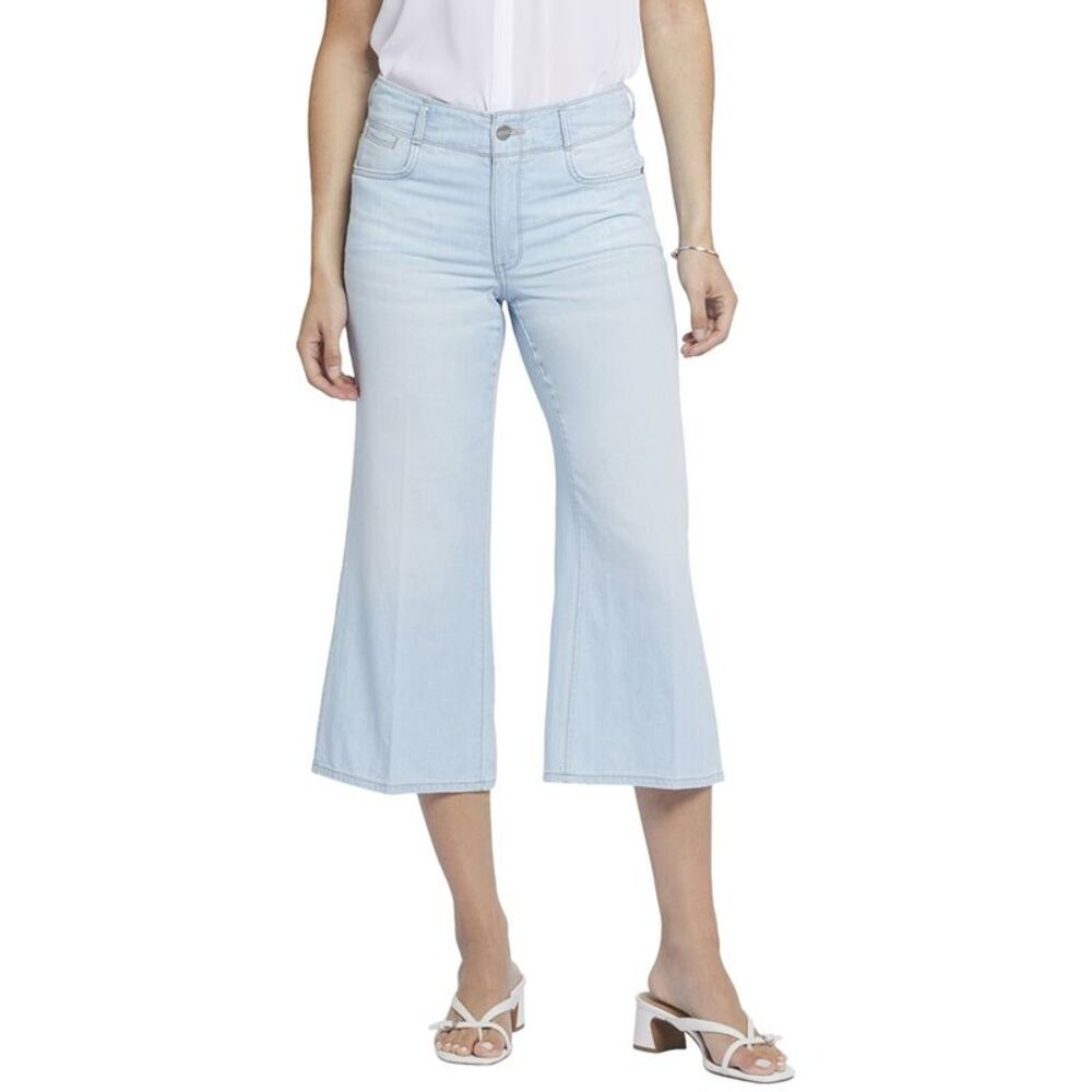 NYDJ Light Blue Wide Leg Cropped Jeans